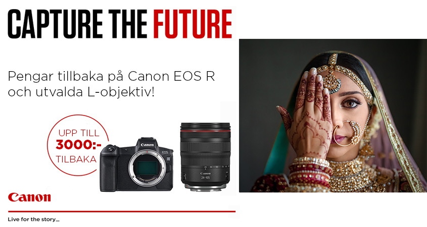 Pengar tillbaka på Canon EOS R och L-objektiv!